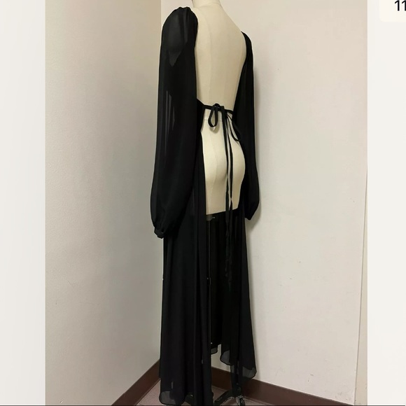 STELLA MCCARTNEY BLACK BACKLESS TUNIC SIZE SMALL - Picture 12 of 13